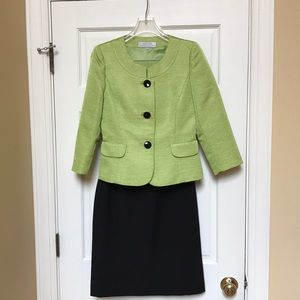 Gorgeous lime green Tahiti skirt suit